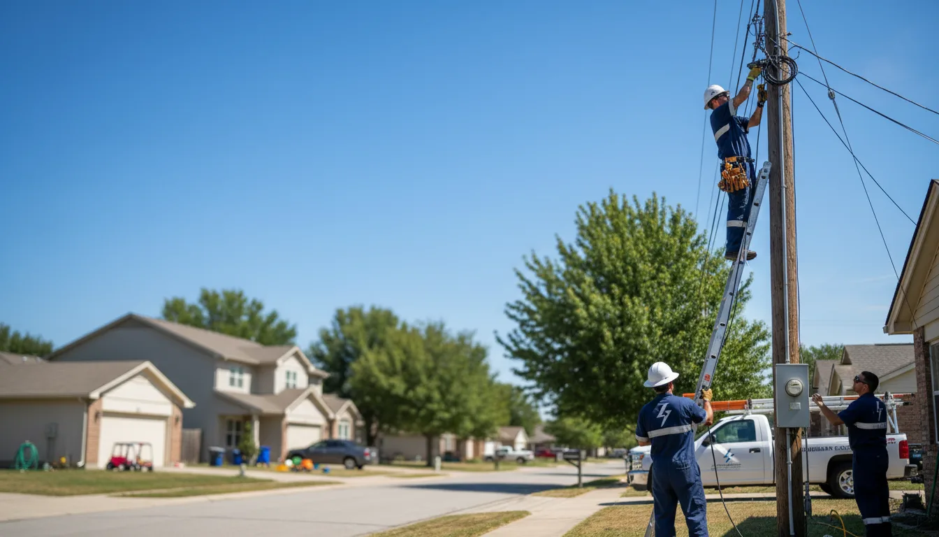 Residential electrician providing installation services in Montevallo, AL
